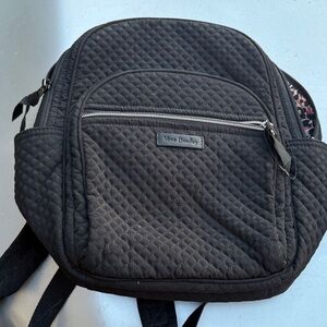 Vera Bradley Quilted Black Backpack